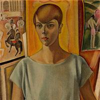 Bartoniek Anna: Önarckép, 1928, Szépművészeti Múzeum – Magyar Nemzeti Galéria (részlet)